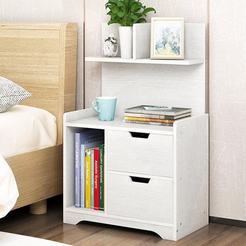 Nachttisch Harmony mit Schubladen und Ablage, 80 cm hoch