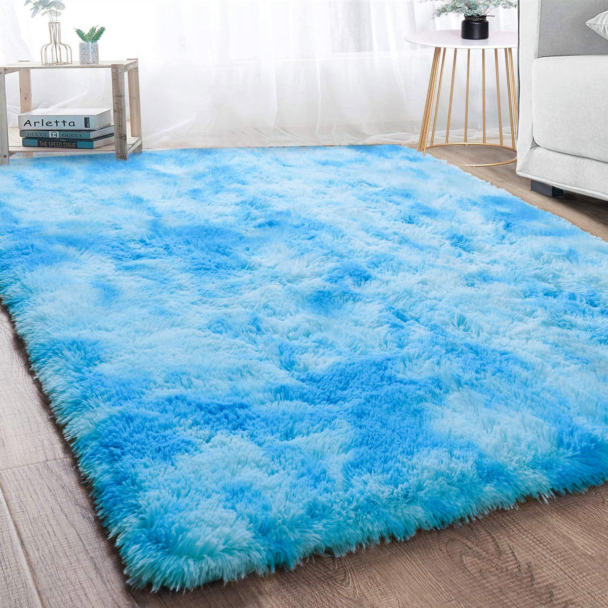 Hochflorteppich Blue Oasis, 200 x 140 cm